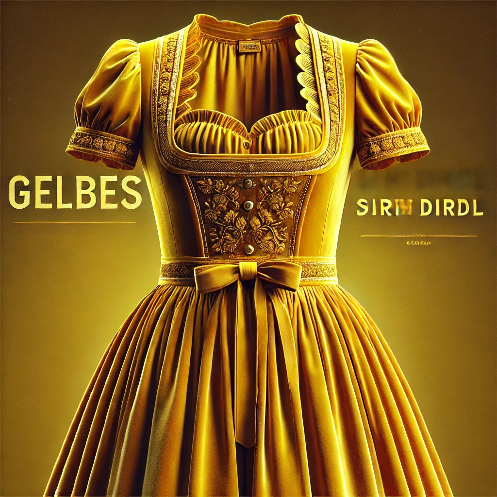The magical Dirndl yellow velvet
